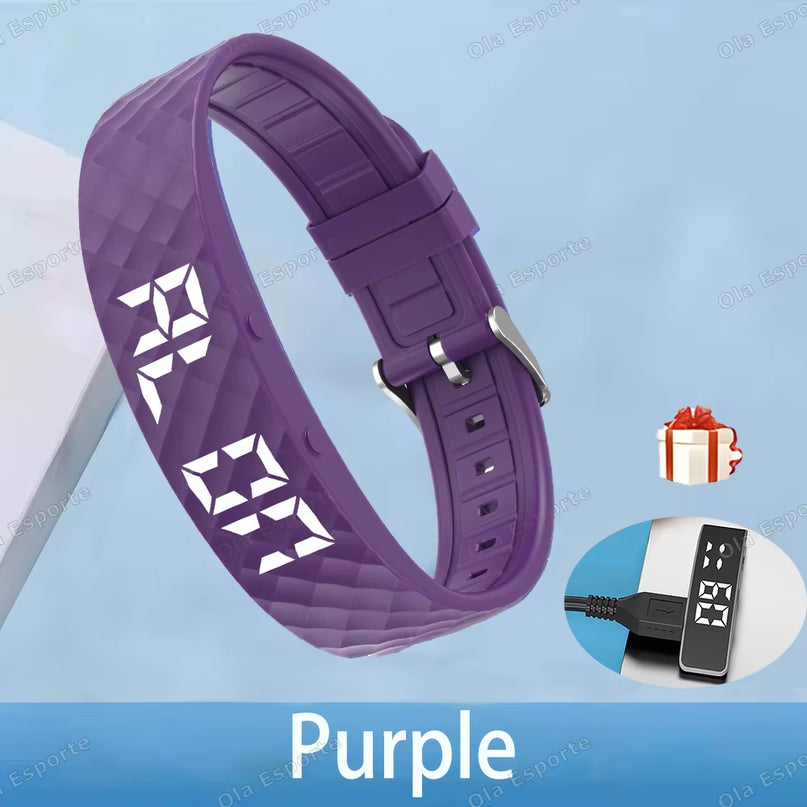 Smart Multifunctional Wristband Fitness Bracelet IP65 Waterproof Sport LED Activity Sleep Tracker Smart Watch Pedometer New 2025