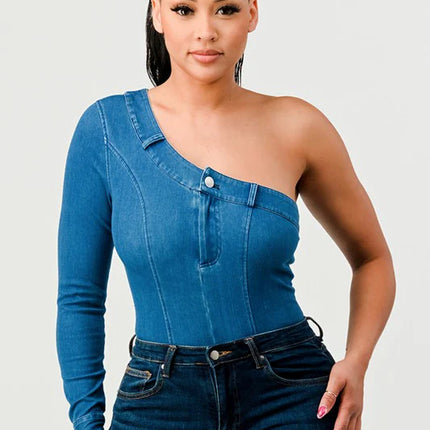 ATHINA DENIM BODYSUIT