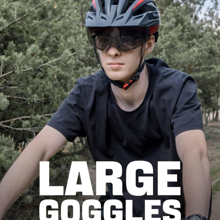 Bike Helmet with USB Rechargeable Rear Light Detachable Magnetic Goggles Removable Sun Visor Mountain & Road Bicycle Helmets for Men Women Adult Cycling Helmets