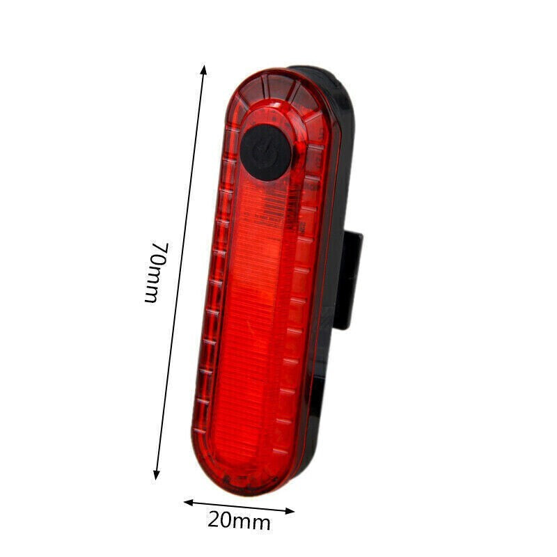 4Set LED USB Mountain Bike Lights Bicycle Torch Front+4X Rear Lamp Rechargeable