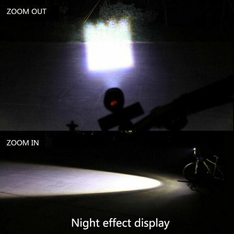 4Set LED USB Mountain Bike Lights Bicycle Torch Front+4X Rear Lamp Rechargeable