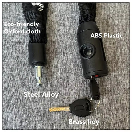 High-Security Bike Chain Lock - Durable Anti-Cut Lock for MTB, E-Bikes & Scooters