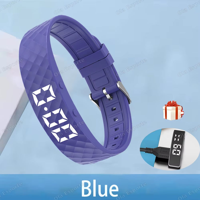 Smart Multifunctional Wristband Fitness Bracelet IP65 Waterproof Sport LED Activity Sleep Tracker Smart Watch Pedometer New 2025