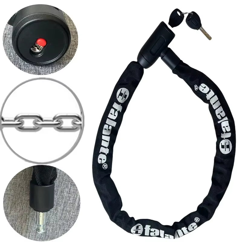 High-Security Bike Chain Lock - Durable Anti-Cut Lock for MTB, E-Bikes & Scooters