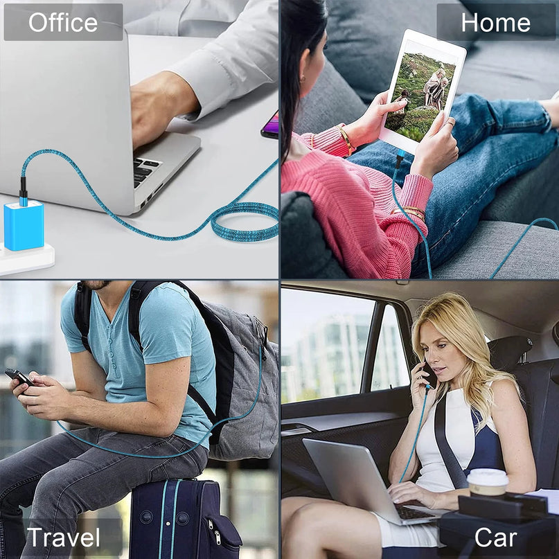 USB C Charger Block, 1Pack PD 20W USB C Wall Charger Adapter Type C Fast Charging Block W/ 1Pack Android Phone Charger Cord Type C Charging Cable 6Ft Compatible for Iphone 16 15 Android,Blue
