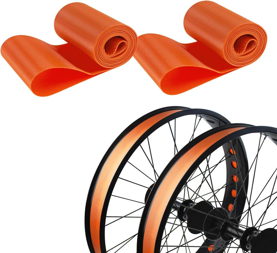 Rim Strip Rim Tape 20 Inch Fat Tire Liner PVC Inner Tube Cushion Protector anti Puncture for Bikes 2PCS
