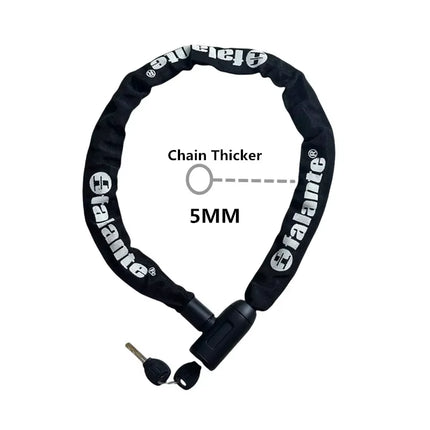 High-Security Bike Chain Lock - Durable Anti-Cut Lock for MTB, E-Bikes & Scooters