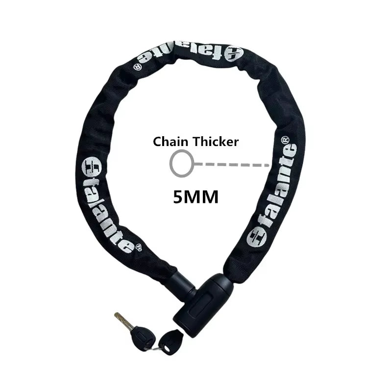 High-Security Bike Chain Lock - Durable Anti-Cut Lock for MTB, E-Bikes & Scooters