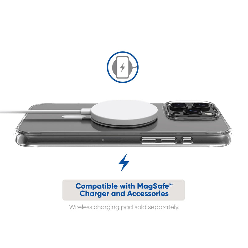 . Magsafe Compatible Phone Case for Iphone 16 Pro Max - Clear
