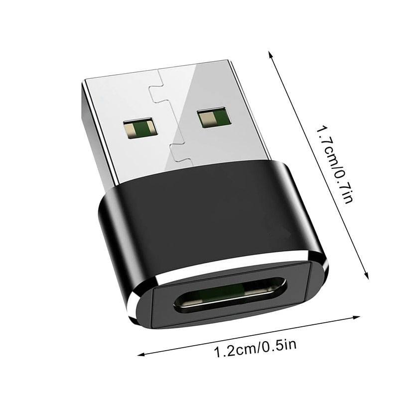 5PC USB Type-C Female to USB 3.0 Male Adapter USB C to USB a Connector