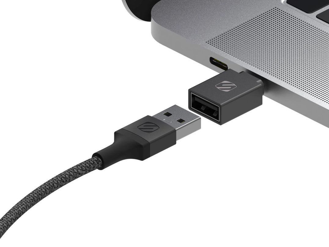 Strikeline Adapter Kit USB-C to USB-A & Type-C Converter 2-Pk CAAKIT-RP Black