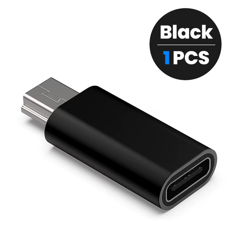 Adapter Type C Female to Mini USB Male Connector for Phone PSP Camera MP3 Data Transfer Mini Usb to Typ C Adaptador