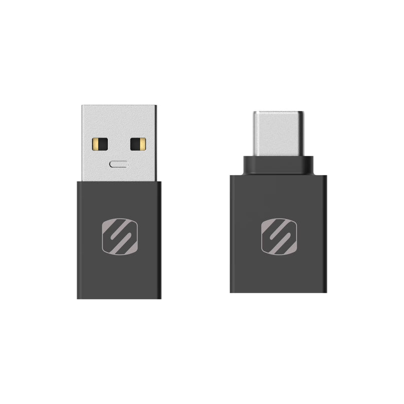 Strikeline Adapter Kit USB-C to USB-A & Type-C Converter 2-Pk CAAKIT-RP Black