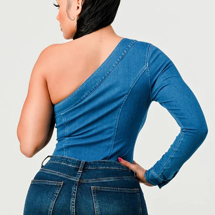 ATHINA DENIM BODYSUIT