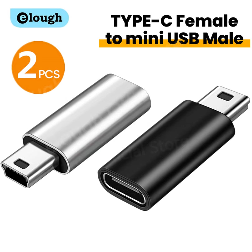 Adapter Type C Female to Mini USB Male Connector for Phone PSP Camera MP3 Data Transfer Mini Usb to Typ C Adaptador