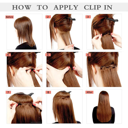 JIAMEISI Clip-In Hair Extensions
