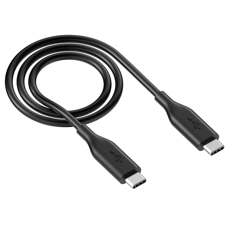 Type USB-C to C, 3Ft, Charging & Data Sync Cable, PVC, Black, Single Pack