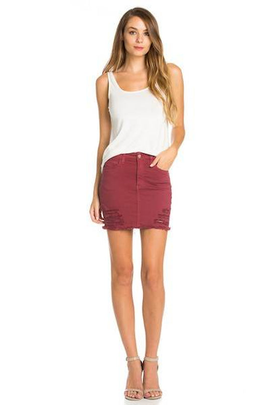 Jeans Mini Skirts Vintage Denim Western Style
