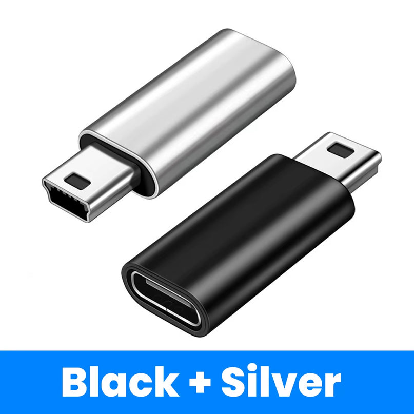 Adapter Type C Female to Mini USB Male Connector for Phone PSP Camera MP3 Data Transfer Mini Usb to Typ C Adaptador