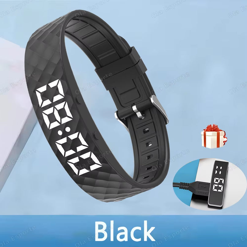 Smart Multifunctional Wristband Fitness Bracelet IP65 Waterproof Sport LED Activity Sleep Tracker Smart Watch Pedometer New 2025
