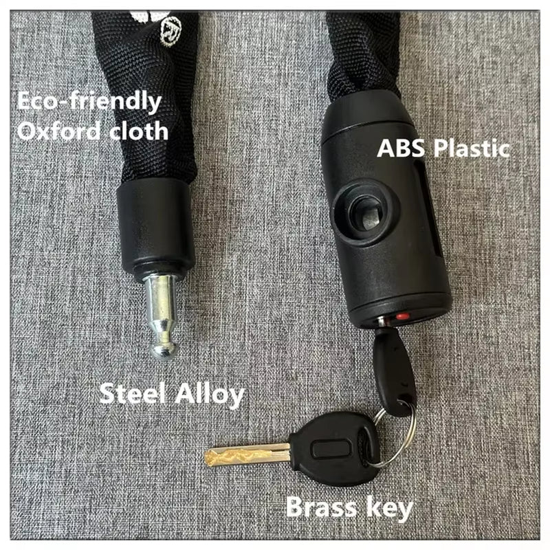 High-Security Bike Chain Lock - Durable Anti-Cut Lock for MTB, E-Bikes & Scooters