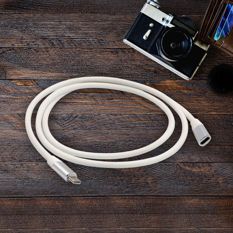1 Meter Type-C Cable Extender USB 3.1 USB C Male to Female Extension Cord Compatible Pro Note 8 (Silver)