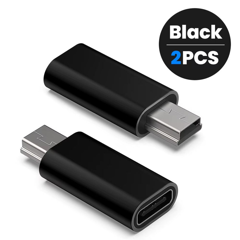 Adapter Type C Female to Mini USB Male Connector for Phone PSP Camera MP3 Data Transfer Mini Usb to Typ C Adaptador