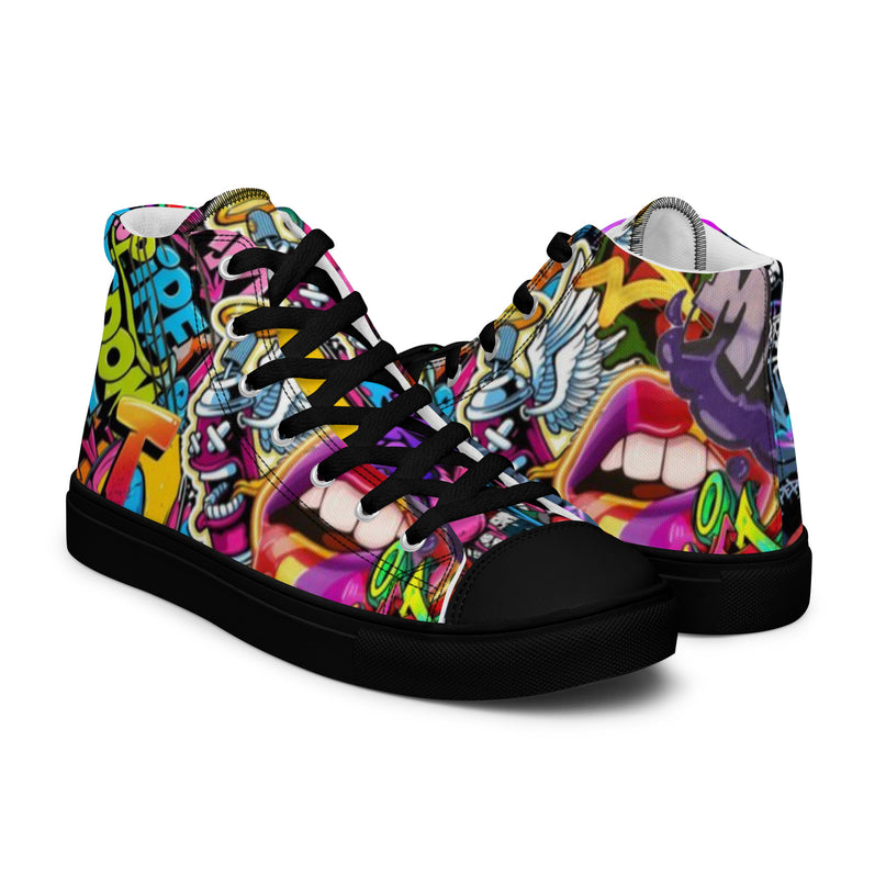 Graffiti Freedom High-Top Sneakers